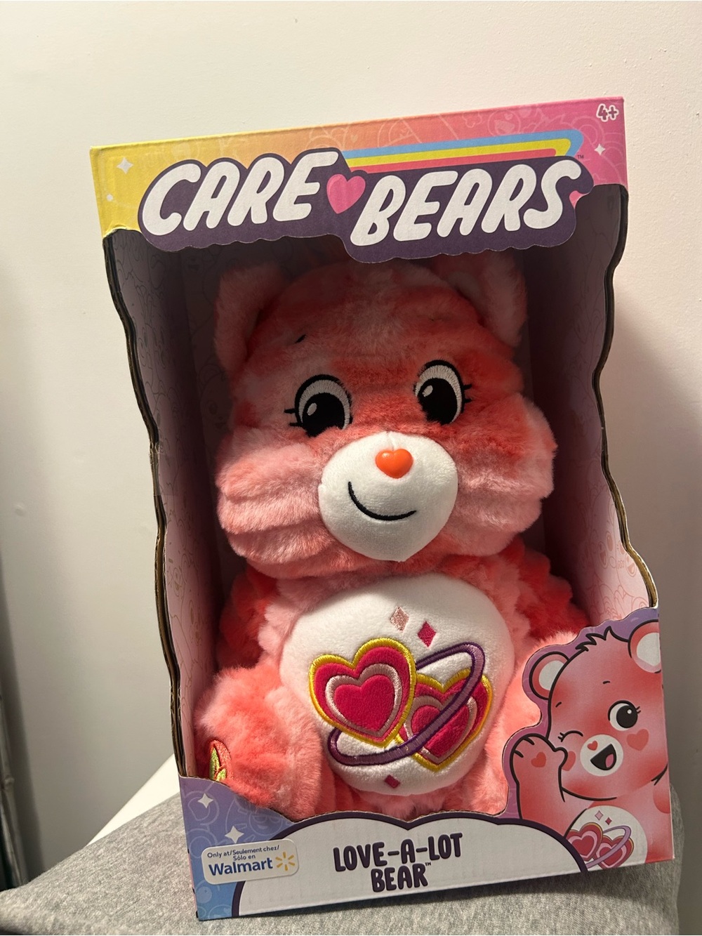 Care Bears Love-A-Lot Bear Plush - Pink and White